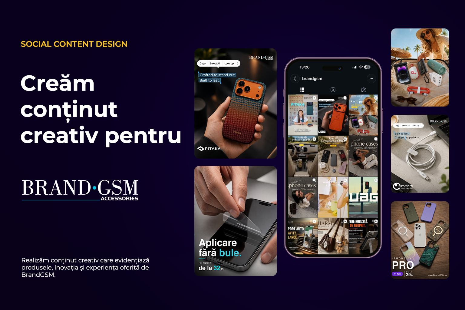 BrandGSM, Social Media Design Pixelora
